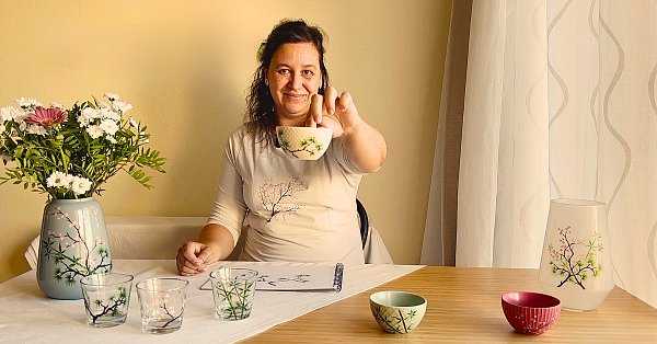 Malování na sklo a porcelán